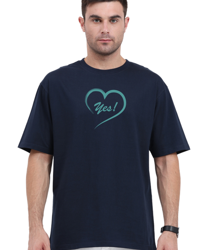 Unisex Oversized Classic T-Shirt - Love Yes