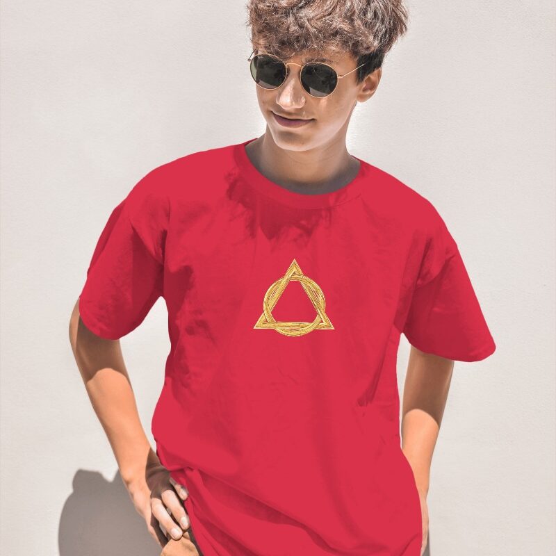 Unisex Oversized Classic T-Shirt Triangle Design